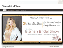 Tablet Screenshot of bismanbridalshow.com